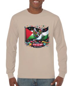 T-shirt homme avec message Stop the War in Palestine pour la paix