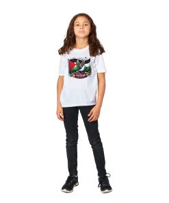 T-shirt for little girl with message Stop War in Palestine